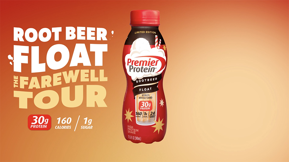 Root Beer Float: The Farewell Tour. 30g Protein 160 Calories 1g Sugar